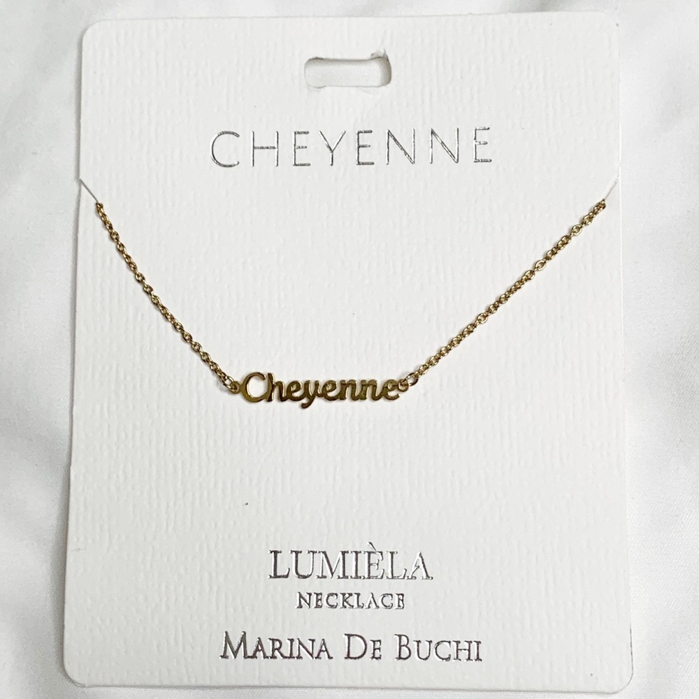 Lumiela Personalized Name Necklace “Cheyenne” Marina De Buchi